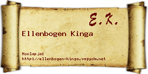 Ellenbogen Kinga névjegykártya